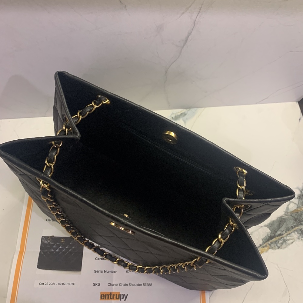 CHANEL Matelasse Lambskin Chain Shoulder Tote - Picture 8 of 10
